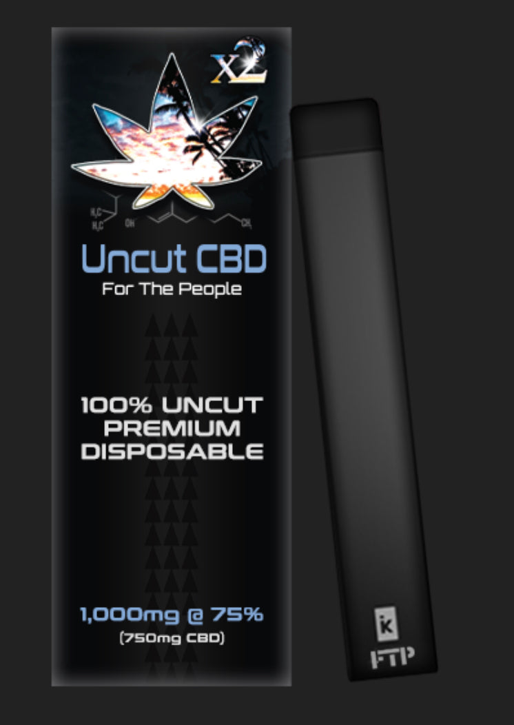 Uncut CBD 100% premium disposable vape 