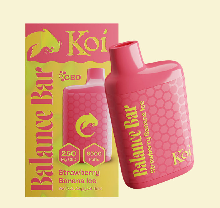 Koi balance bar strawberry banana ice