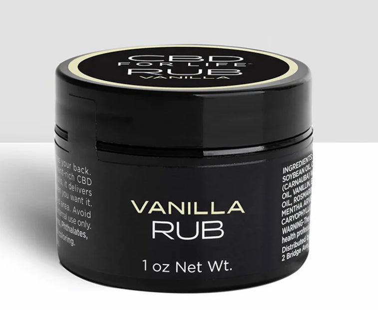 Vanilla rub CBD for life 