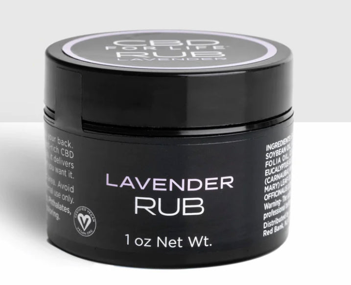 Lavender rub topical CBD for life