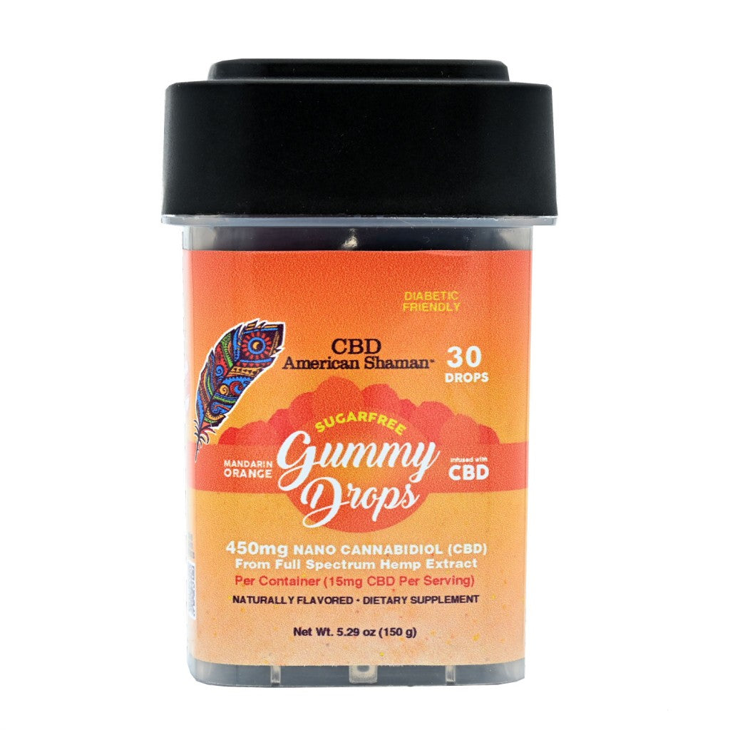 Orange sugar free CBD gummies